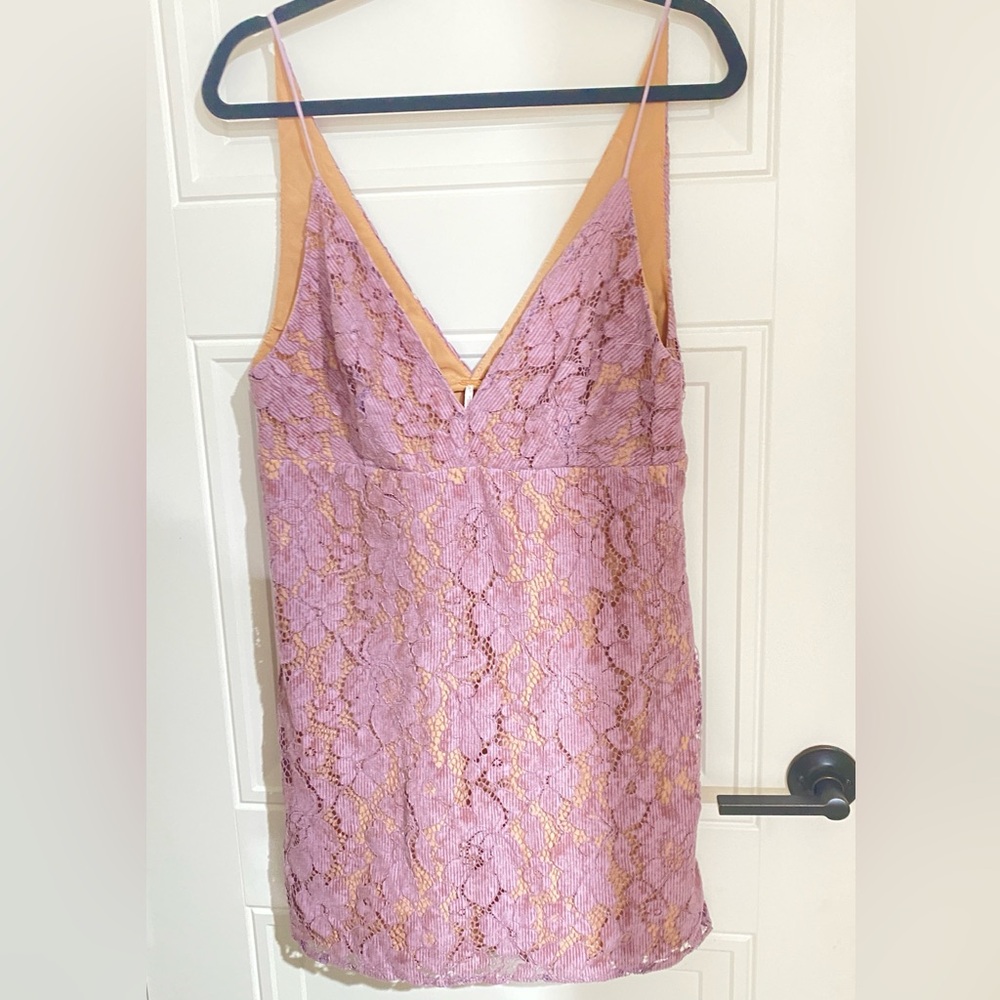 Free People Lace Overlay Sleeveless Dress- Classic Vintage look - Size 10 - NWOT